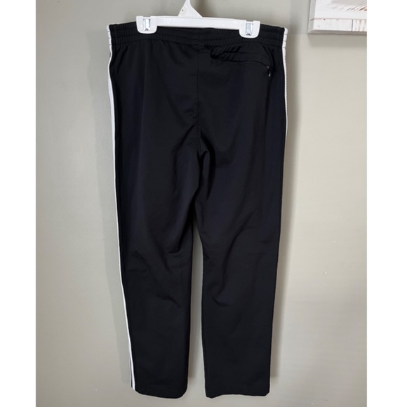 Adidas 3 Stripe Black Track Pant/Size Medium - Picture 2 of 7